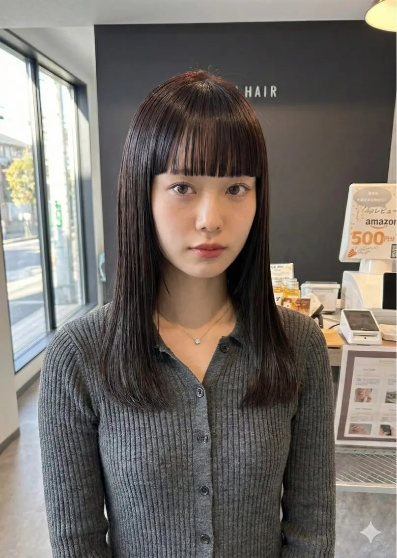 ミディアム カラー カット ヘアカラー トリートメント 口コミ150件超え 💬☘️笹岡航太のヘアスタイル