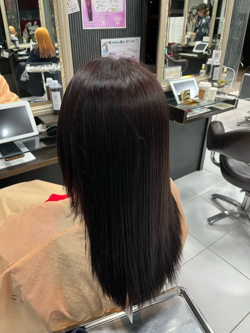 ロング カラー モデル募集 リナ⚡️newi池袋のヘアスタイル