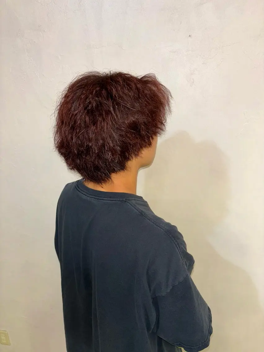 メンズ メンズブリーチ 小川 あおとのヘアスタイル