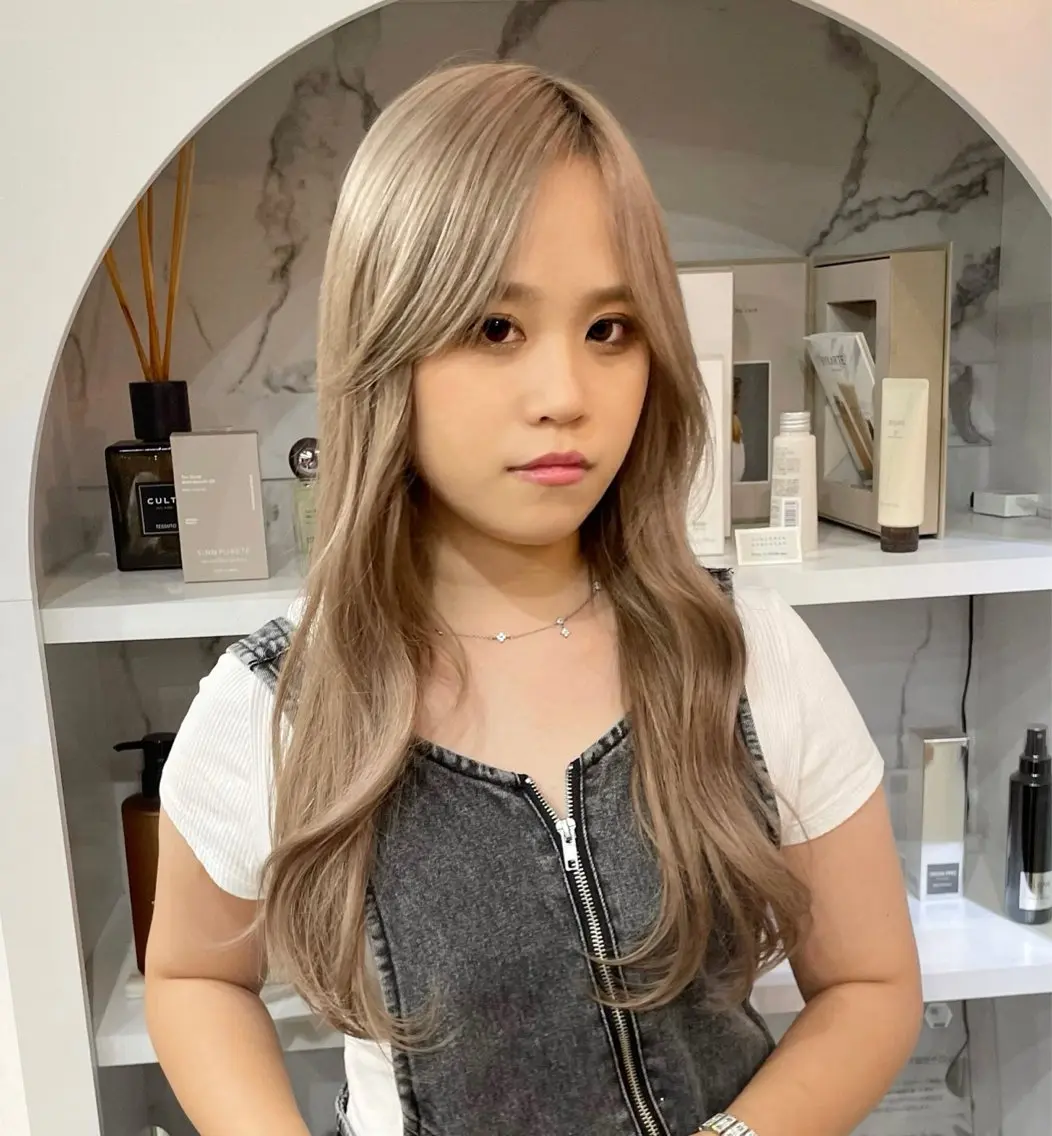 ロング シールエクステ エクステ カラーモデル募集 吉原佳穂💗のヘアスタイル