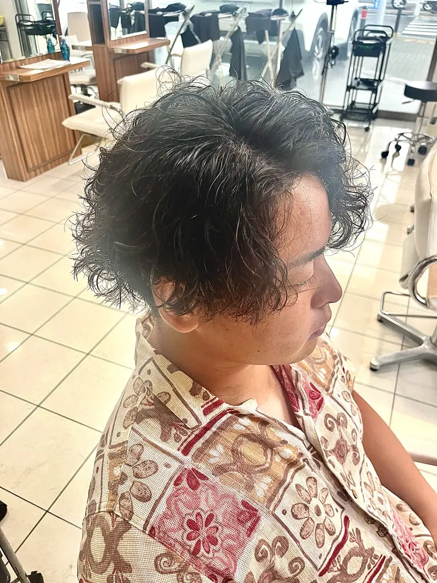 ショート パーマ メンズ カット パーマ 【メンズ特化美容師 】👑Yoshiyaのヘアスタイル