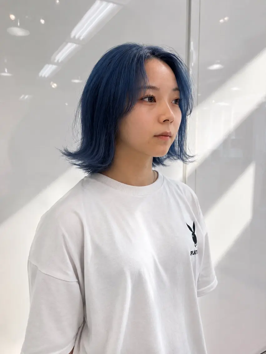 ブリーチオンカラーの写真