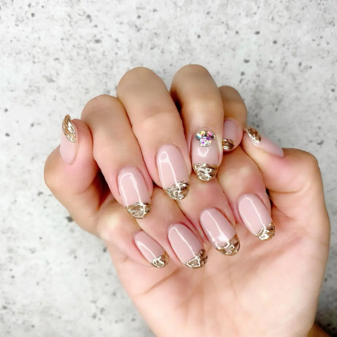 セミロング カラー パーマ ヘアアレンジ メンズ キッズ ネイル マツエク・マツパ フレンチネイル ミラーネイル ニュアンスネイル ニュアンスパーマ ハンドネイル Salon Ｋのネイルデザイン