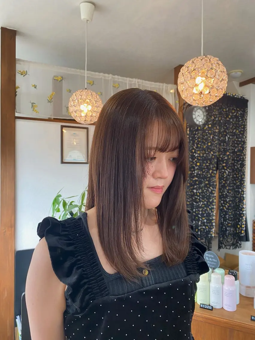 カラー ベージュカラー ヘーゼル カラーモデル募集🩰 Amiのヘアスタイル