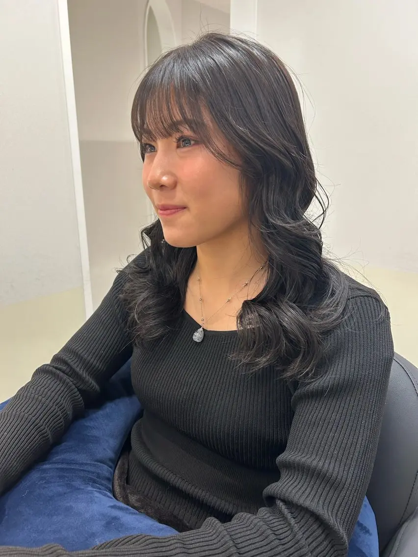 ロング カラー 透明感カラー カット ヘアカラー トリートメント 🩰ニシムラヒカリ 半個室salon♡*のヘアスタイル