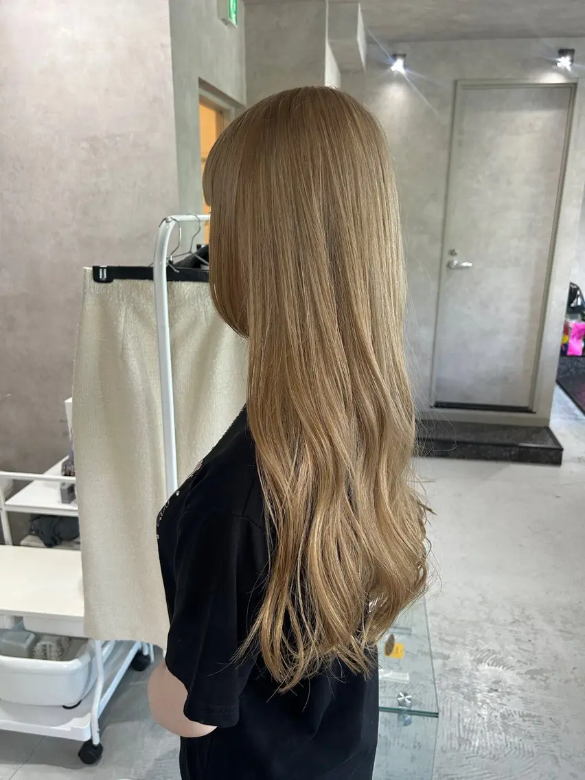 ロング カラー ヘアカラー トリートメント 透明感カラー/ Reika☁️ིྀのヘアスタイル