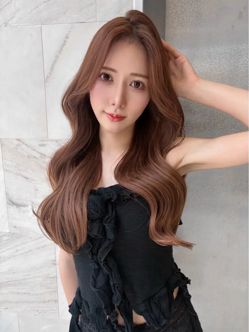 ロング 韓国風ヘア ロング 似合わせカット votan lilleyのヘアスタイル