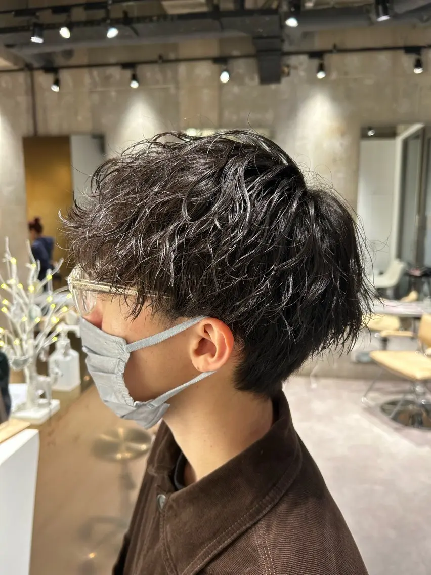 メンズ メンズパーマ 無料ショートモデル 募集✔️SEIYAのヘアスタイル