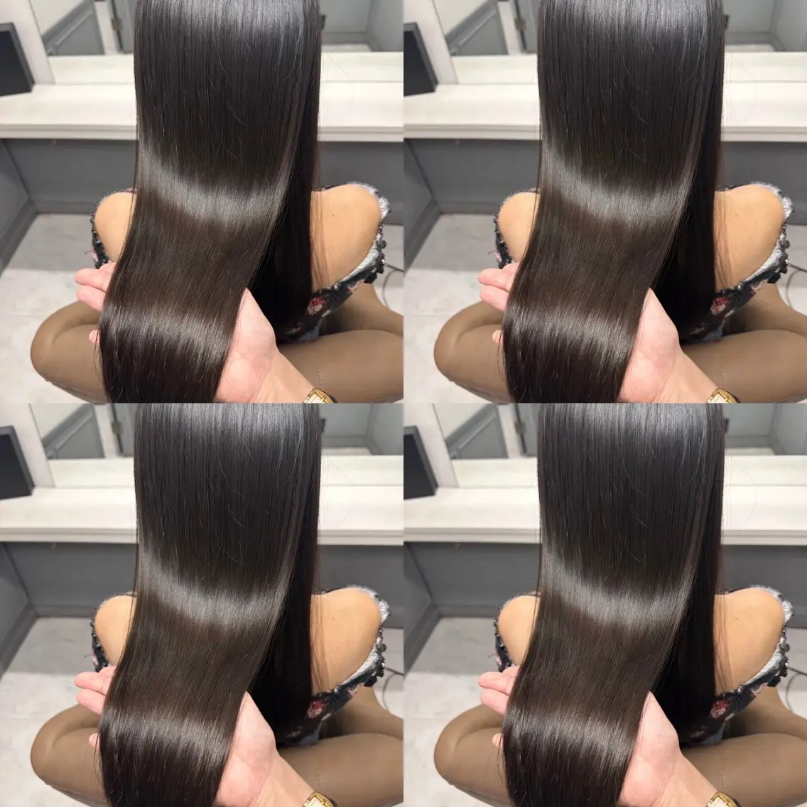 ロング カラー ヘアカラー トリートメント 🦋REISA🦋 エクステ×ハイトーンのヘアスタイル