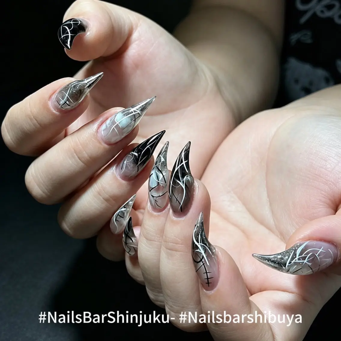 ネイル 長さ出し フレンチネイル ジェルネイル 韓国ネイル ロングネイル NAILS BAR SHINJUKUのネイルデザイン