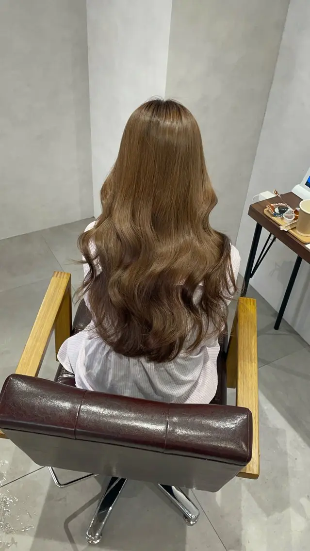 ロング カラー 髪質改善 韓国風ヘア ヘアカラー 髪質改善 【KEIKI】のヘアスタイル