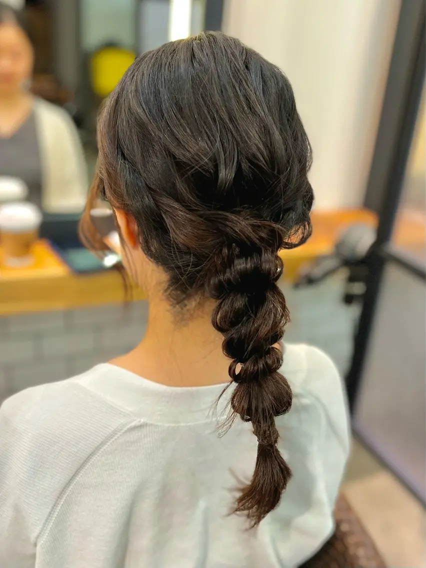 ミディアム ヘアアレンジ 結婚式・ブライダル ヘアセット ショート/ボブ manakaのヘアスタイル