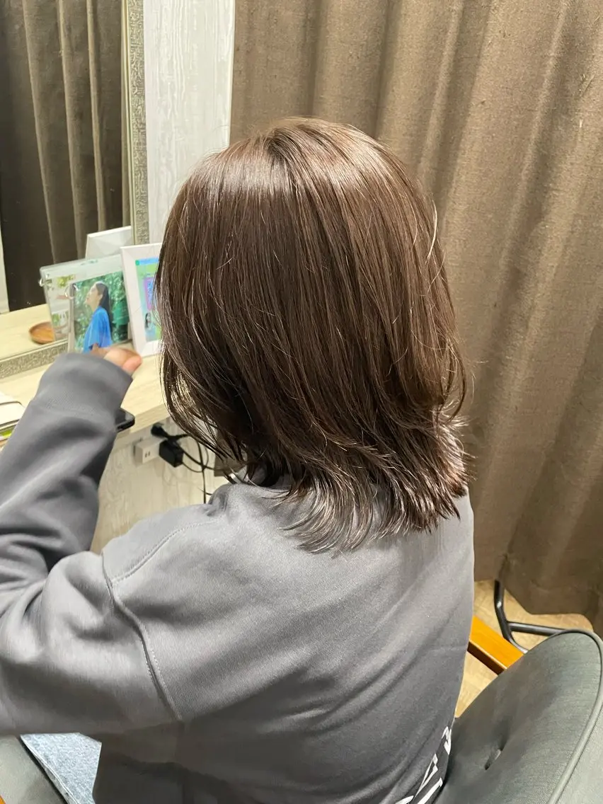 【🌿オイルプレゼント🌿】似合わせカット+艶オイルカラー+3stepトリートメントの写真