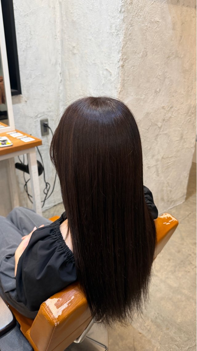 ロング カット ヘアカラー トリートメント REM🤍 /SATOMIのヘアスタイル