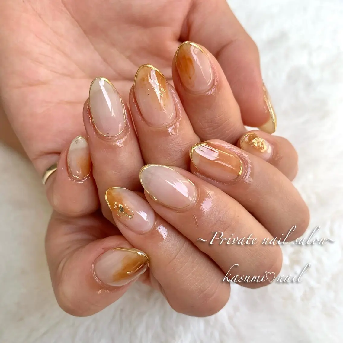 ネイル アートネイル ラメ(グリッター) マグネットネイル ミラーネイル 持ち込み KASUMI♡ Nailのネイルデザイン
