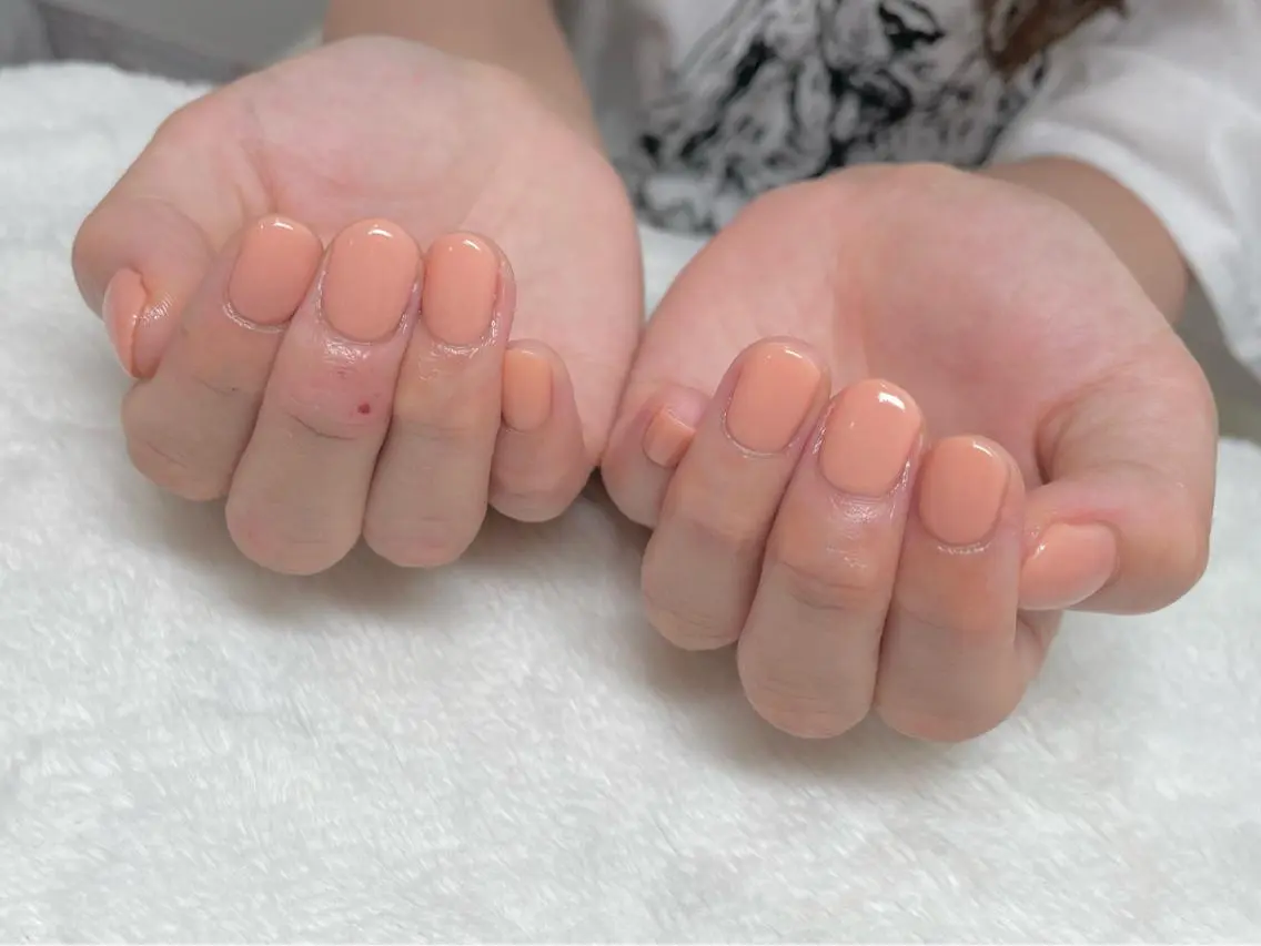 ネイル ワンカラーネイル riri-nail Rie Endoのネイルデザイン