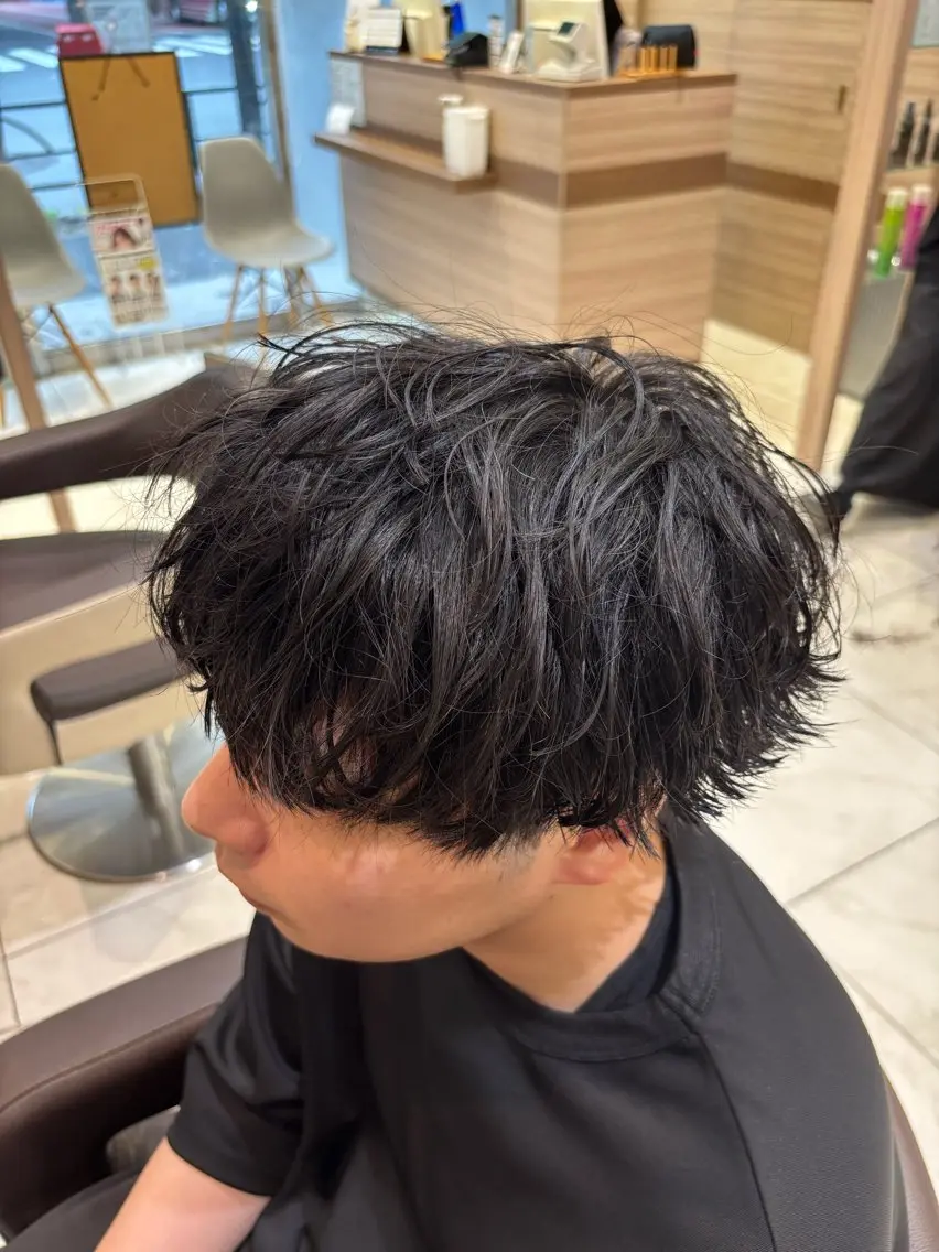 パーマ メンズ 🫧韓国レイヤー🫧 山本 侑平のヘアスタイル