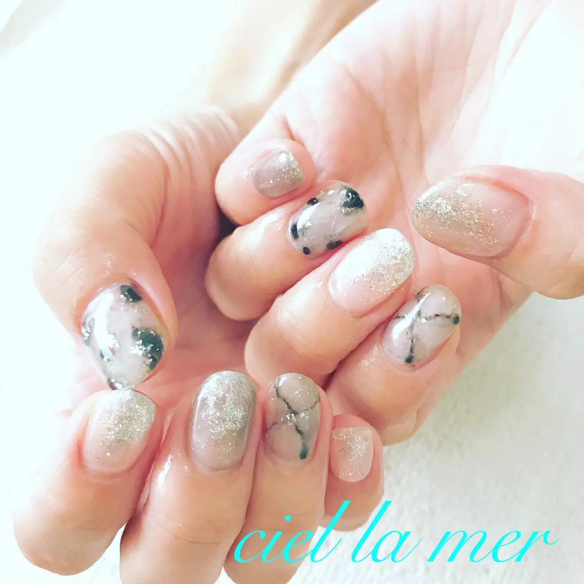 ネイル ハンドネイル フットネイル ciel la merのネイルデザイン