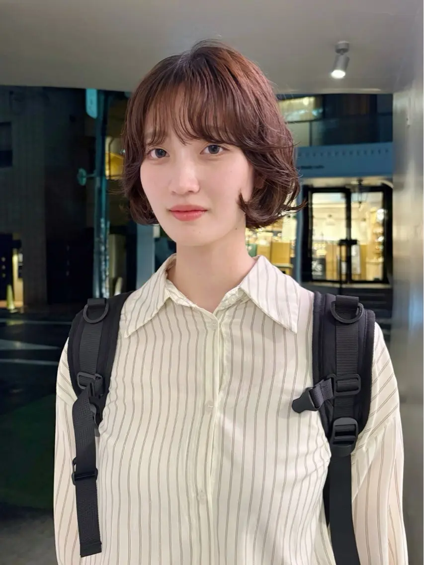 ショート パーマ カット パーマ FILMS 綾菜のヘアスタイル