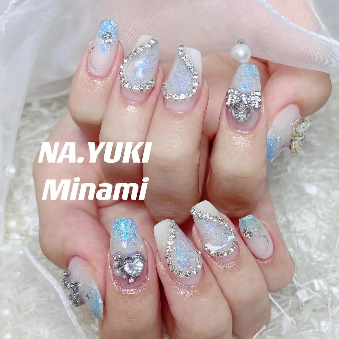 ネイル カラー パーマ ヘアアレンジ メンズ キッズ マツエク・マツパ アイブロウ セミロング ハンドネイル ハンドケア YUKI 💗 渋谷店のネイルデザイン