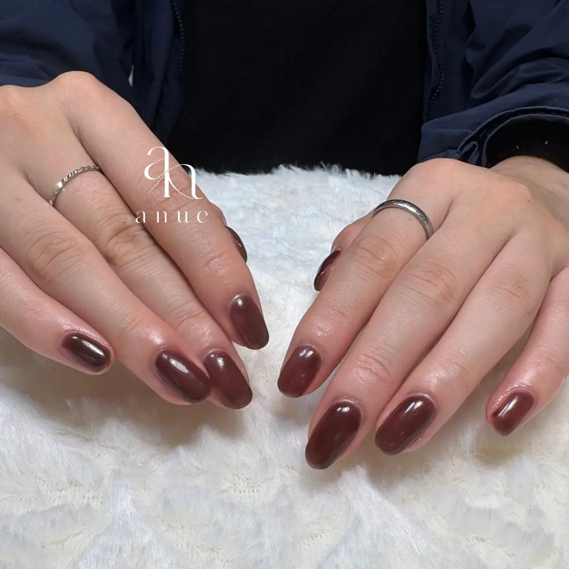 ネイル ボルドー ハンドネイル nail salon anueのネイルデザイン