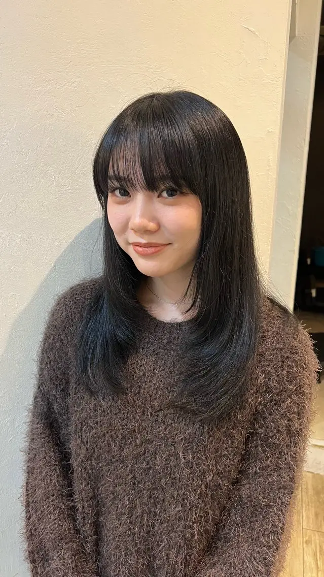 ロング カラー レイヤーカット ミディアムレイヤー/ 艶カラー🎀　emiのヘアスタイル