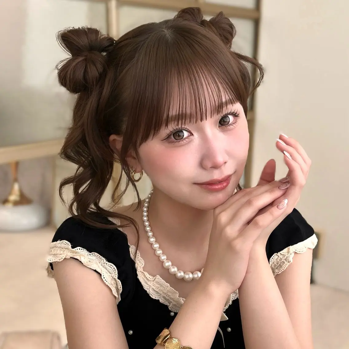 ミディアム カラー 🪞ボブ特化/顔 まわり🧸mai🎀のヘアスタイル