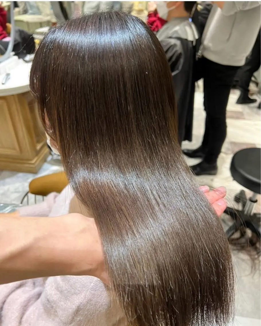ロング カラー ❤️縮毛矯正❤️ 髪質改善❤️平野実花のヘアスタイル