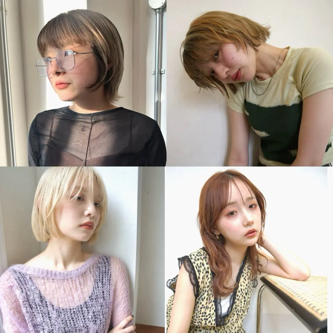 ショート カット ヘアカラー トリートメント NANA/ハイトーン メンズパーマのヘアスタイル