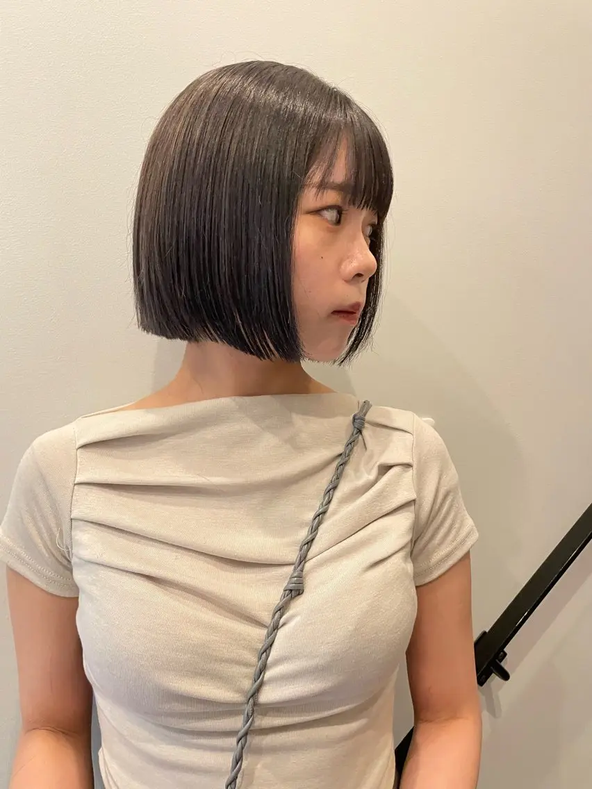 ショート カラー カット ヘアカラー トリートメント ボブ／パーマ指名 No. 1🍃れんとのヘアスタイル