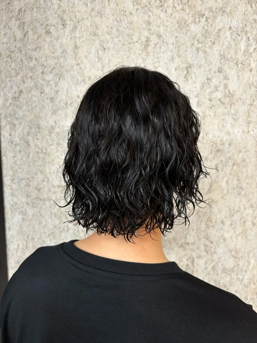 パーマ メンズ メンズパーマ ツイストスパイラルパーマ スパイラルパーマ カット パーマ 高島 梨瑚のヘアスタイル