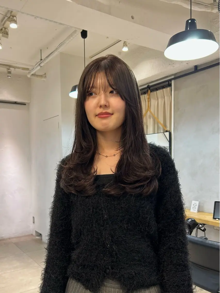 【お得🉐】透明感カラー+前髪カット＋オージュアクイックトリートメントの写真
