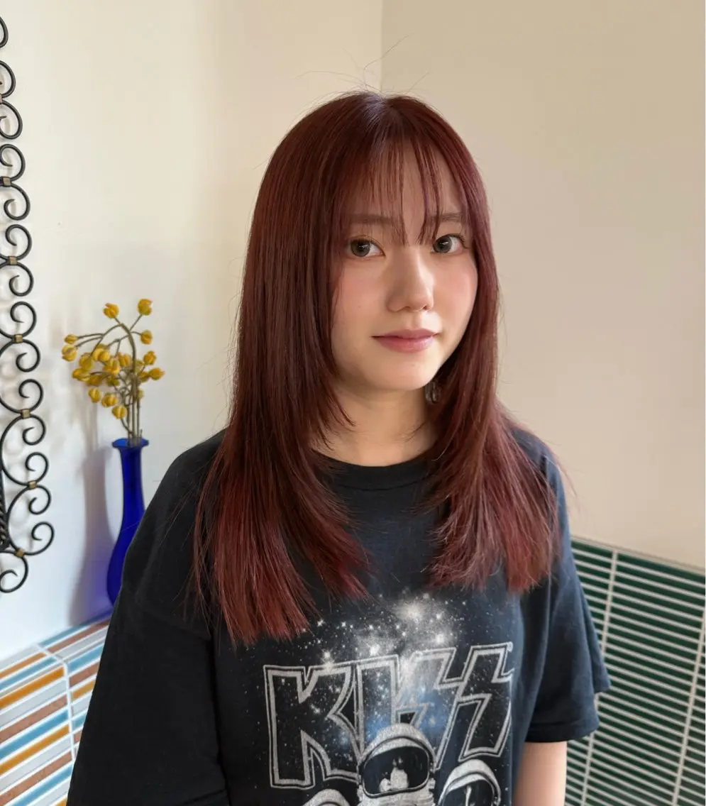 セミロング カラー特化/ブリーチ 梅田中崎町/あかりのヘアスタイル