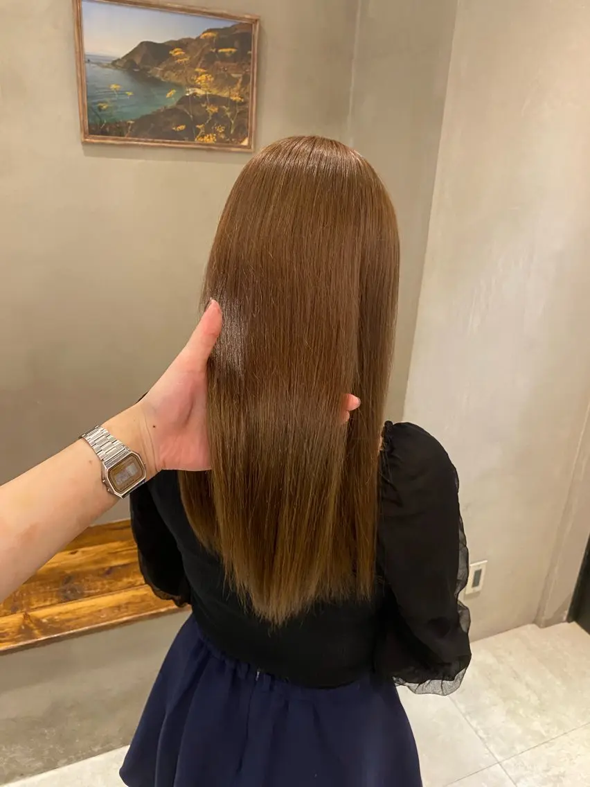 セミロング カット ヘアカラー トリートメント 新宿/顔周りカット +レイヤー=しずく♩のヘアスタイル