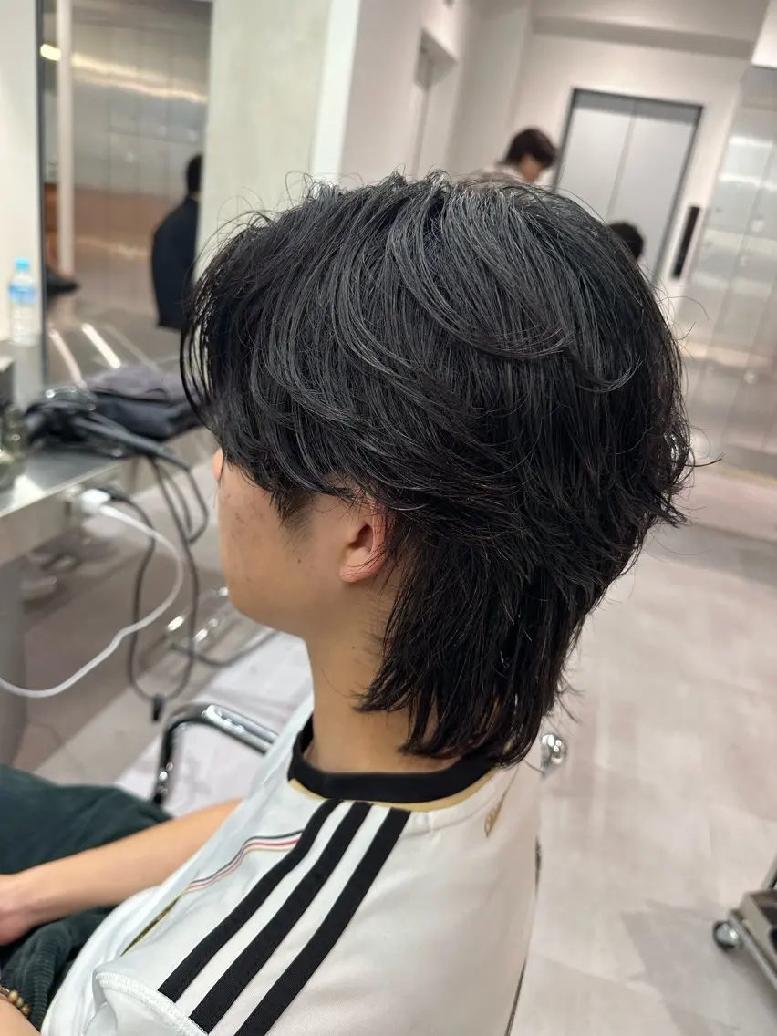 ミディアム パーマ メンズ ASUKA/メンズ パーマ特化/千歳烏山のヘアスタイル