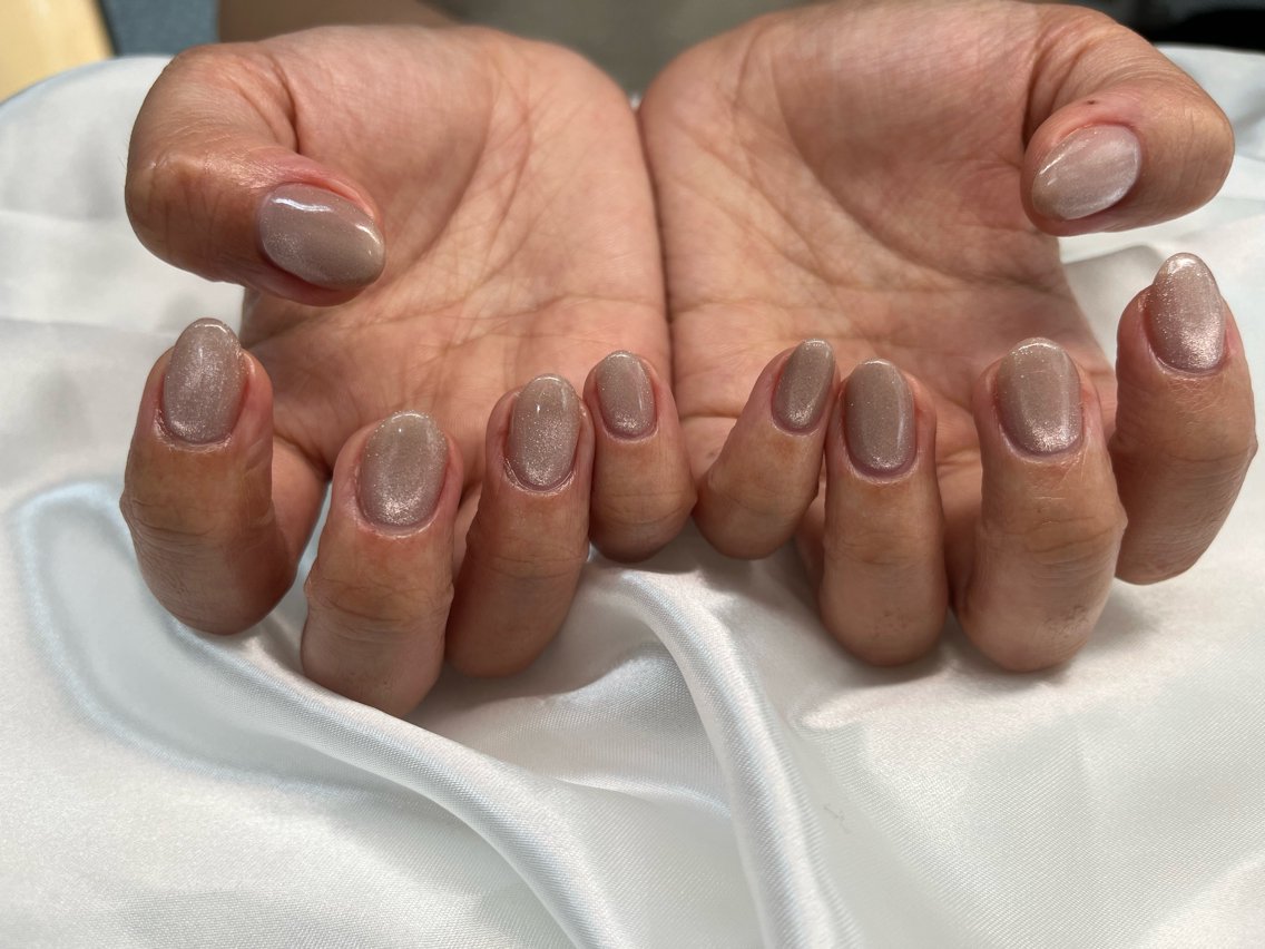 ネイル マグネットネイル マグネットワンカラー ワンカラーネイル A"nail ネイリストayanaのネイルデザイン