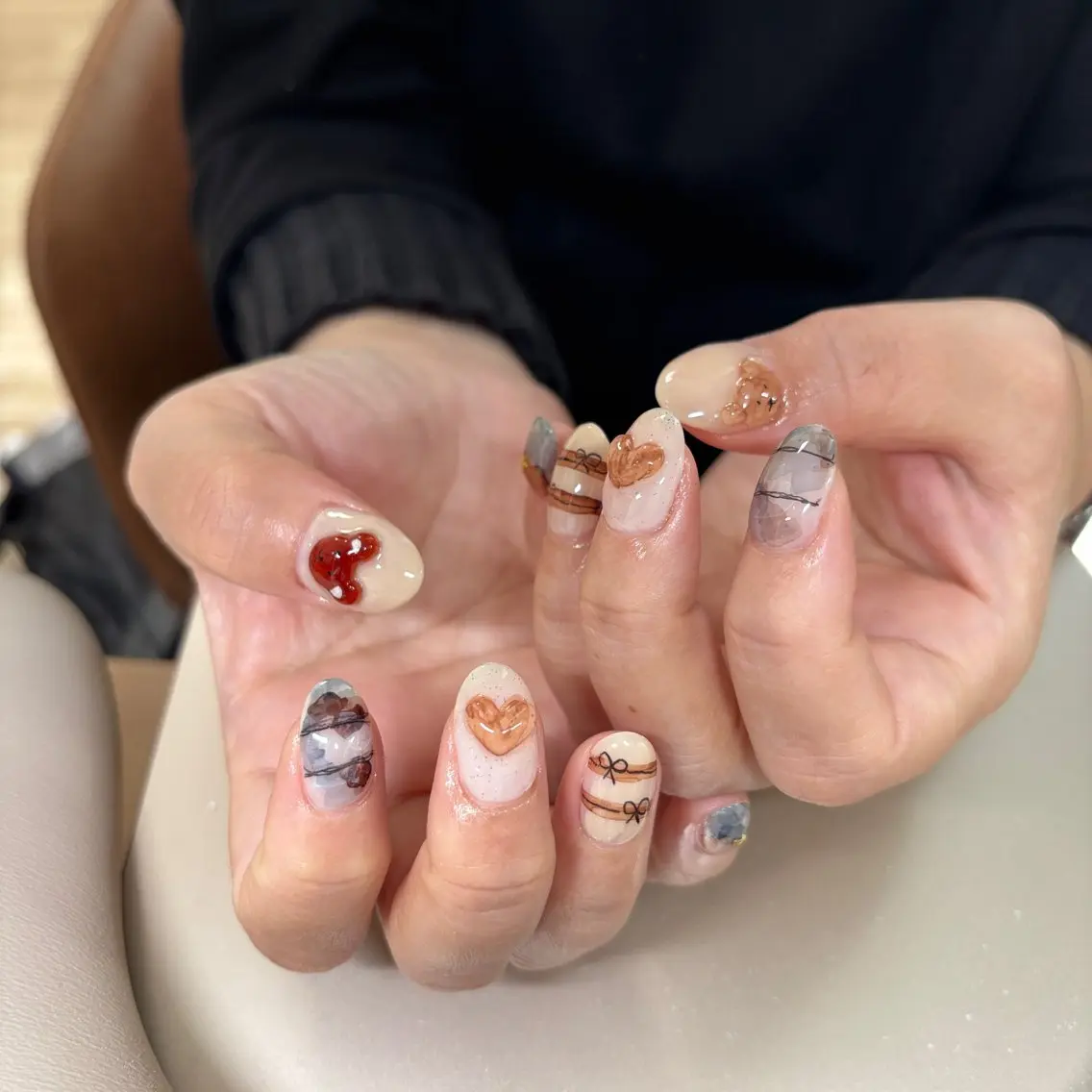 ネイル ニュアンスネイル ハンドネイル 33 nail salon 徳山里美のネイルデザイン