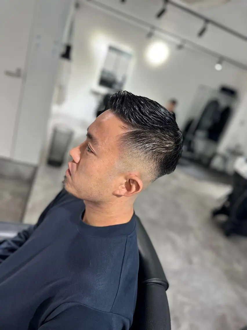 ショート メンズ センターパート フェードカット ツーブロック 池袋/フェード /メンズ/NOSEのヘアスタイル