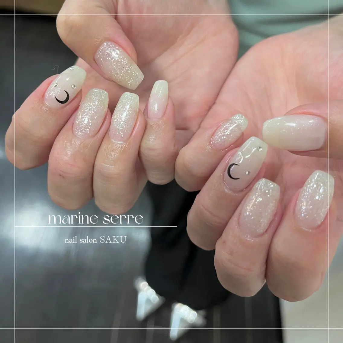 ネイル ニュアンスネイル シンプルネイル SAKU nail 作島茜のネイルデザイン
