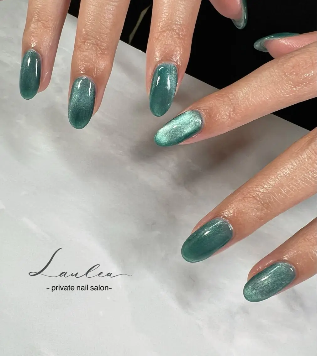 ネイル フットネイル ジェルネイル ハート 韓国ネイル ミラーネイル nail salon Lauleaのネイルデザイン