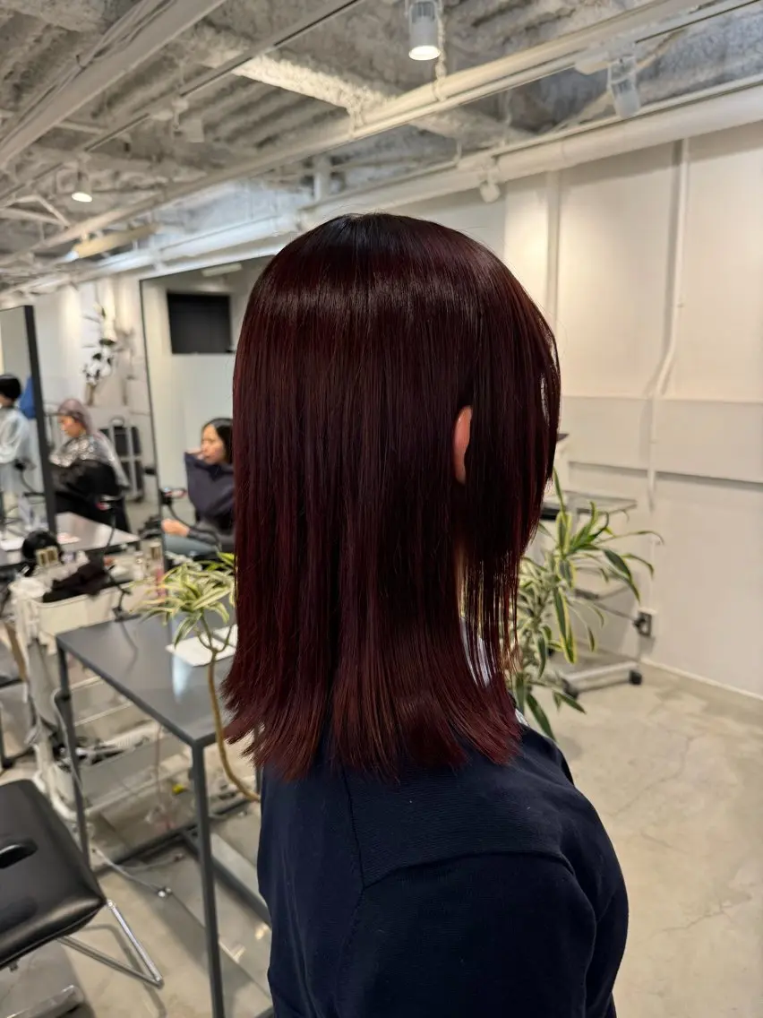 セミロング カット ヘアカラー トリートメント 新宿/顔周りカット +レイヤー＝しずく♩のヘアスタイル