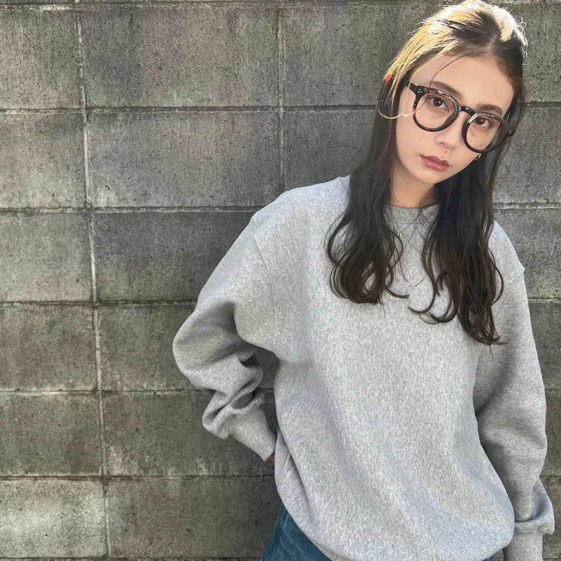 セミロング カラー brick masayaのヘアスタイル