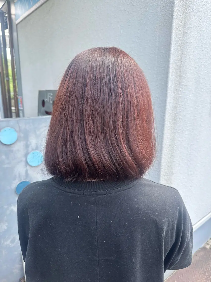 ショート カラー ヘアカラー 足立 芹音のヘアスタイル