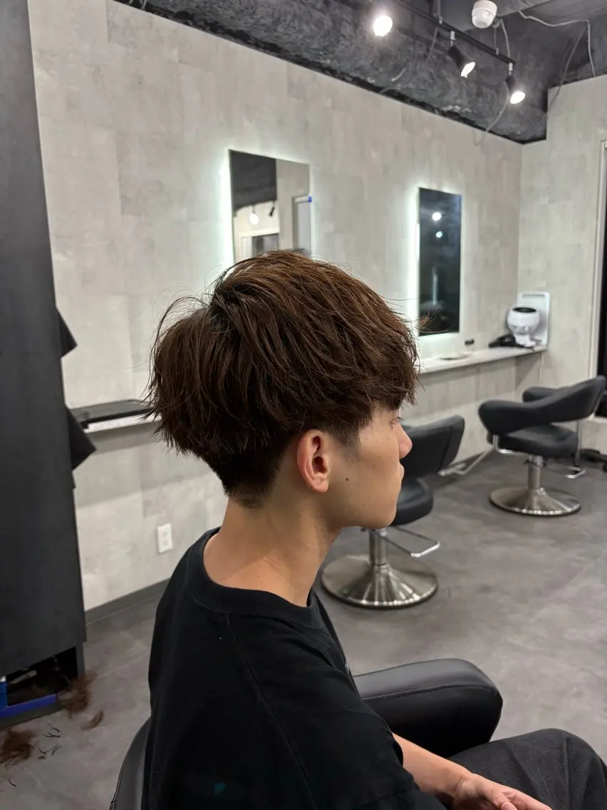 ショート メンズカット ブリー チリタッチ、マッシュのヘアスタイル