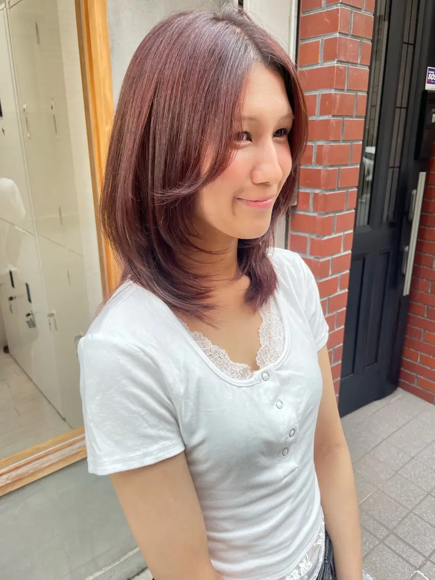ミディアム カット 【ヘアケア特化型】 ネウィ京橋 juriのヘアスタイル