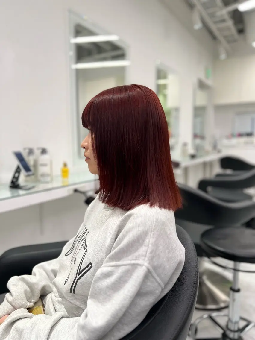カラー ヘアカラー トリートメント ヘッドスパ ヘアセット ブリーチなし透明感 💗RYOTAのヘアスタイル