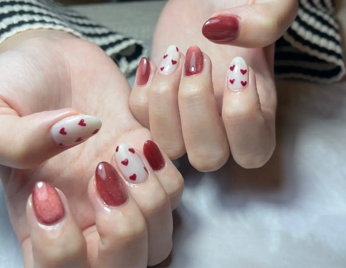 ネイル バレンタイン nailsalon gagaのネイルデザイン