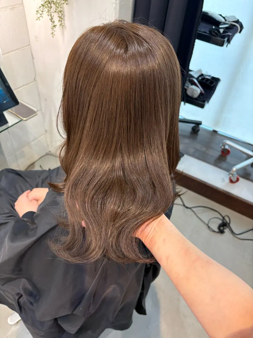 透明感たっぷりブリーチなしwカラーの写真