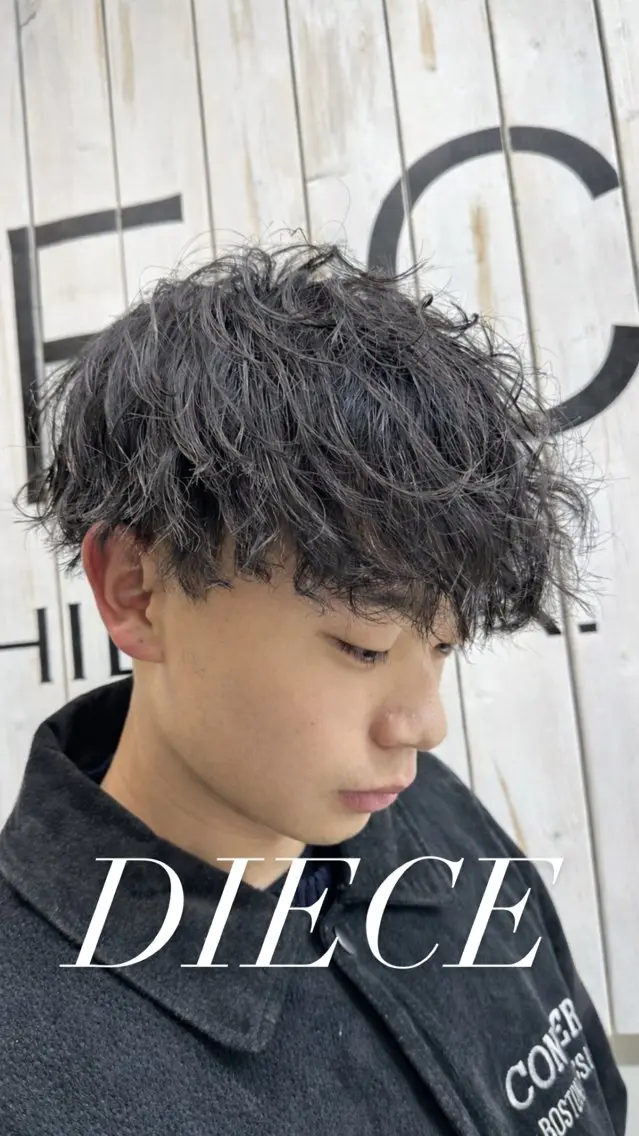 カラー パーマ メンズ メンズパーマ スパイラルパーマ メンズ特化 ⚡️ナツキ⚡️のヘアスタイル