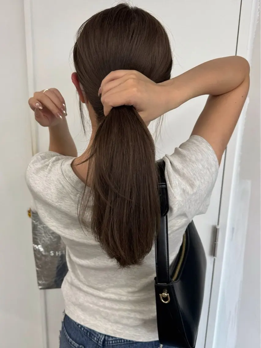セミロング カラー パーマ ヘアアレンジ 心斎橋美容室 Junのヘアスタイル